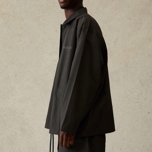 *SOLD* Fear of God Essentials Coaches Black Jacket - Picture 5 of 12